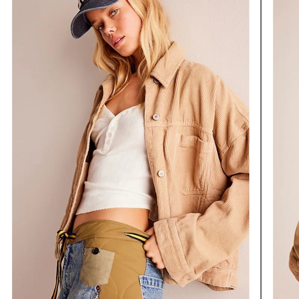 NWOT We The Free Opal Swing Corduroy Jacket Size Medium